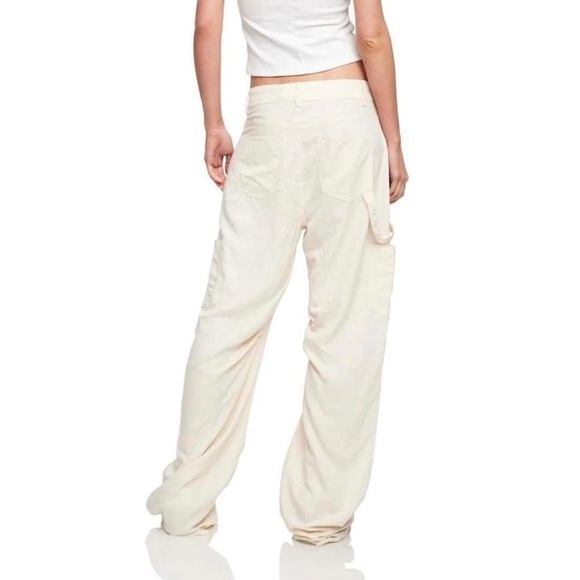 Lioness Miami Vice Linen Blend Pant Off White Size XS NWT - Picture 3 of 6